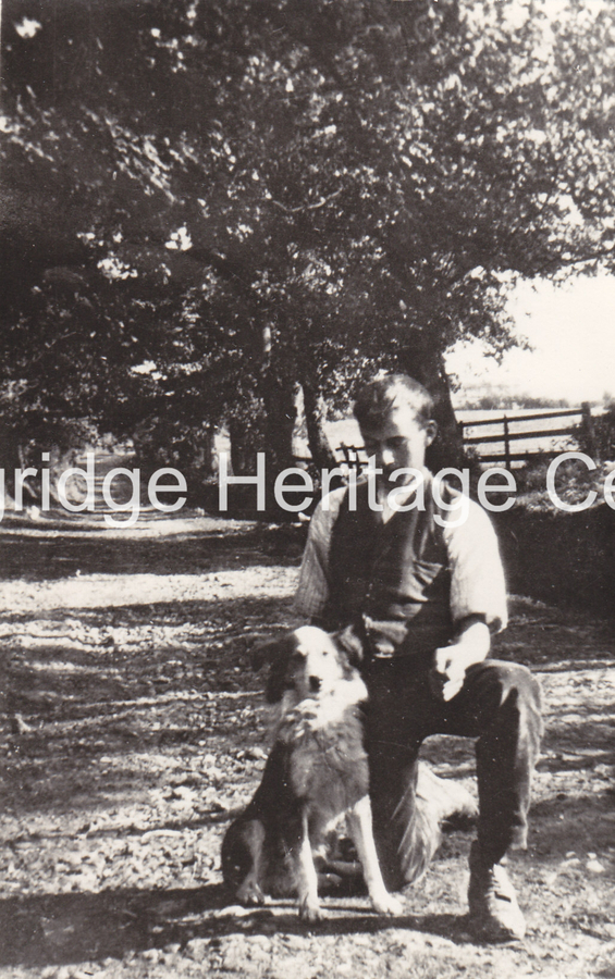 140B - Birks Brow - Fred Lawson with his dog Roy - Unknown
